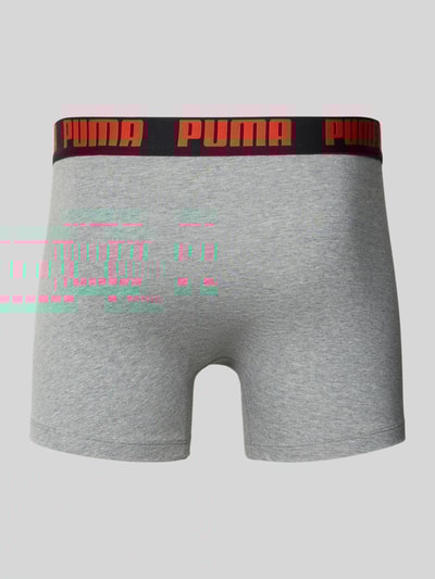 PUMA Boxershort met elastische logo in band in een set van 2 stuks Zwart - 3