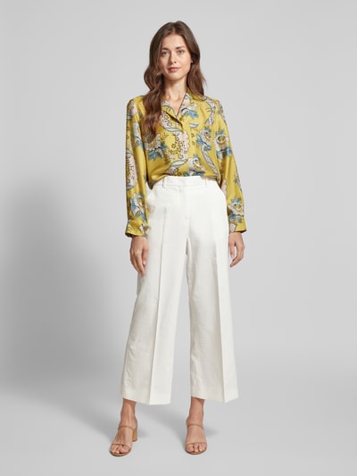 Weekend Max Mara Flared cut stoffen broek met ceintuurlussen, model 'ZIRCONE' Offwhite - 1