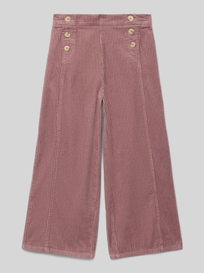 Mango Cordhose mit Knöpfen Modell 'linita' Rosa 1