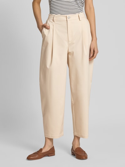 s.Oliver RED LABEL Relaxed fit broek van twill Beige - 4