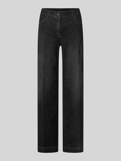 Produktfoto, dunkelgraue Wide & Loose Fit Jeans aus Baumwoll-Lyocell-Mix Modell 'Jenny' von TONI, glatte Textur, Damen Wide & Loose Fit Jeans von TONI