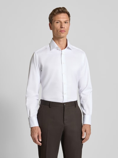 ETERNA Modern Fit Business-Hemd mit Kentkragen und Sportmanschetten Weiss 4