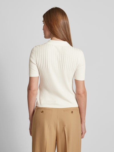 Marc Cain Strickshirt mit Strukturmuster Offwhite 5