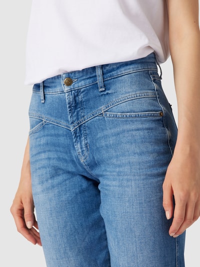 Cambio Straight Fit Jeans mit Brand-Detail Blau 3