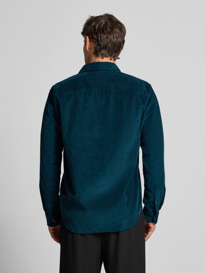Tom Tailor Denim Relaxed Fit Cordhemd aus reiner Baumwolle Dunkelgruen 5