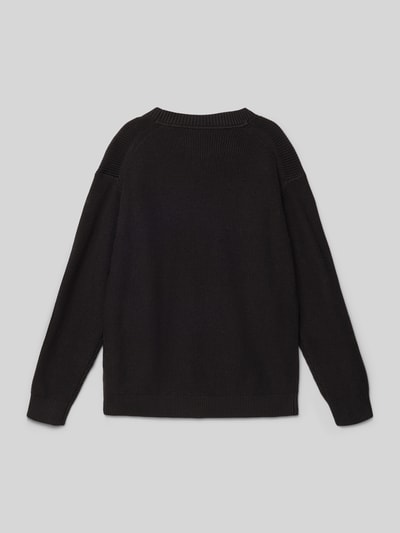 Calvin Klein Jeans Gebreide pullover met ribboorden Zwart - 3