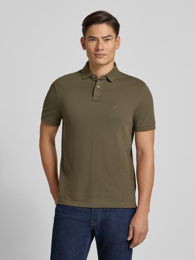 Tommy Hilfiger Regular Fit Poloshirt aus Baumwoll-Elasthan-Mix Oliv 4