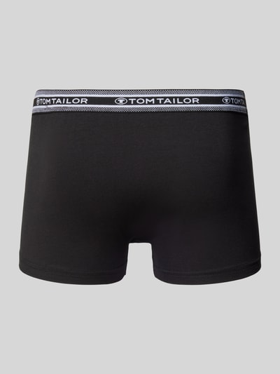 Tom Tailor Regular Fit Trunks im 5er-Set aus weicher Baumwolle mit elastischem Label-Bund Black 3