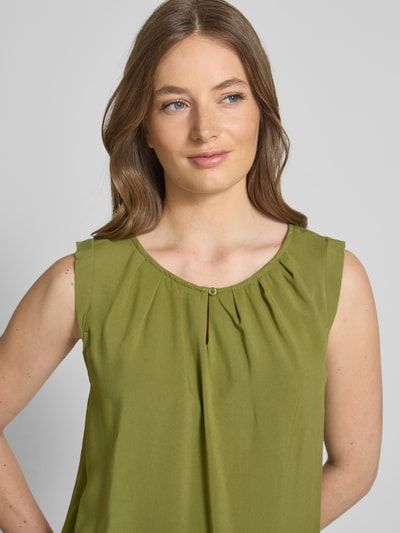 Soyaconcept Tanktop mit Raffungen Modell 'RADIA' Khaki 3