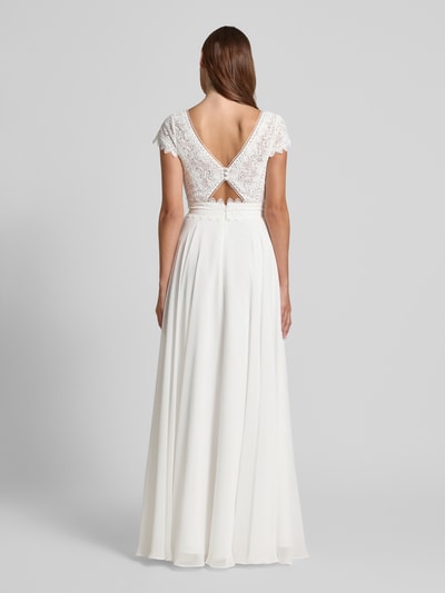 Luxuar Brautkleid mit V-Ausschnitt Offwhite 5