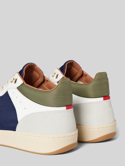 Blauer USA Ledersneaker im Colour-Blocking-Design Modell 'MURRAY' Weiss 2