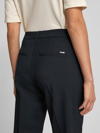 Brax Spodnie materiałowe o kroju straight fit z dodatkiem wełny owczej model ‘Maron’ Granatowy 3