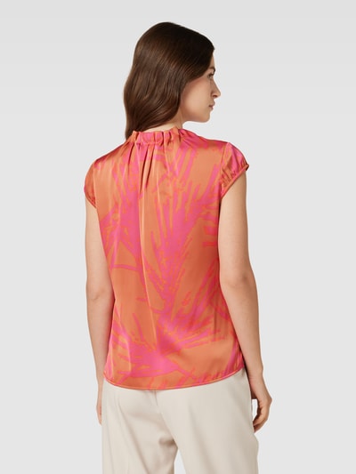 COMMA Blusenshirt mit Allover-Muster Pink 5