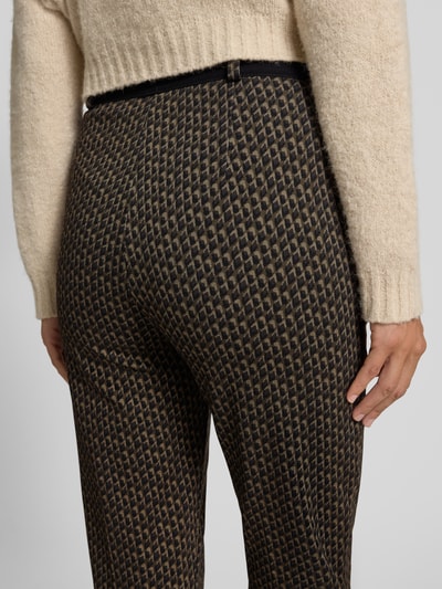 Raphaela By Brax Super slim fit broek met elastische band, model 'LILLYTH' Olijfgroen - 3