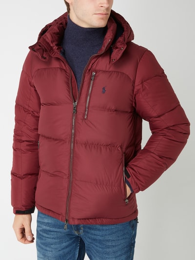 Polo Ralph Lauren Daunenjacke mit abnehmbarer Kapuze Bordeaux 4