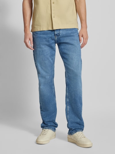 Calvin Klein Jeans Straight fit jeans in 5-pocketmodel Lichtblauw - 4