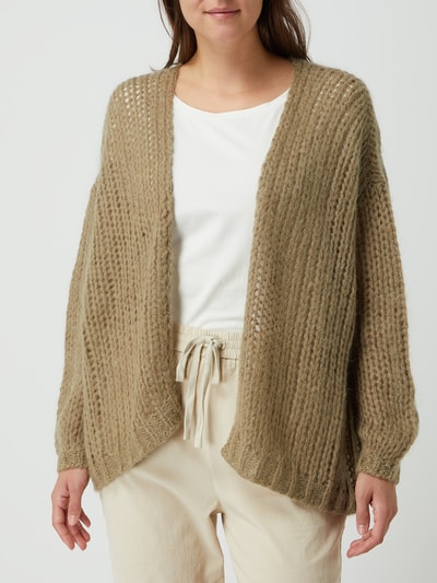 JC Sophie Cardigan van mohairmix, model 'Jing' Kaki - 4