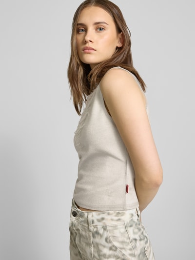 Diesel Tanktop im Used-Look Hellgrau 3