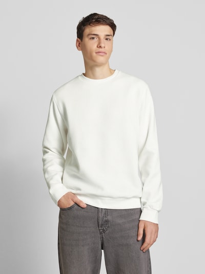 Jack & Jones Sweatshirt met ronde hals, model 'BRADLEY' Wit - 4