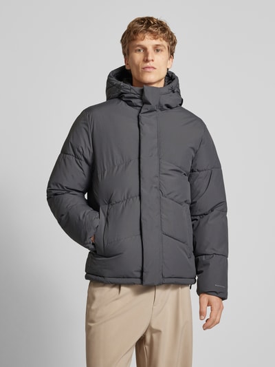 Jack & Jones Gewatteerd jack met opstaande kraag, model 'WORLD' Antraciet - 4