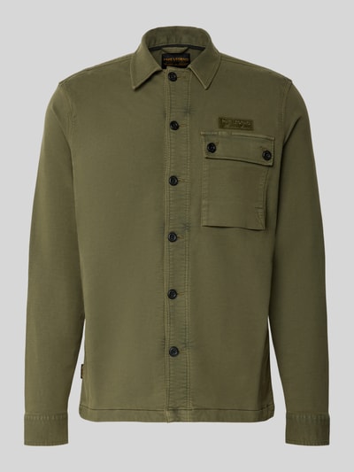Productfoto, Regular Fit Hemdjacke met kentkraag en labelstitching van PME Legend, heren, mix van katoen en lyocell, borstzak