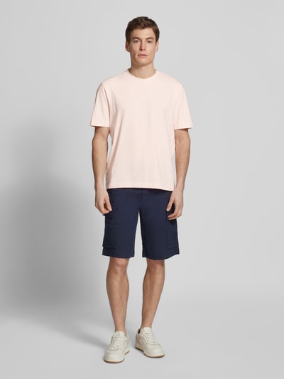 BOSS Orange T-shirt met labelprint, model 'TCHUP' Roze - 1