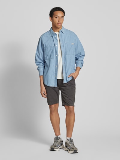 Alpha Industries Shorts mit elastischem Bund und Tunnelzug Anthrazit 1