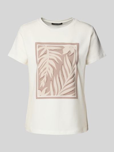 comma T-Shirt mit Motiv-Print Offwhite 2