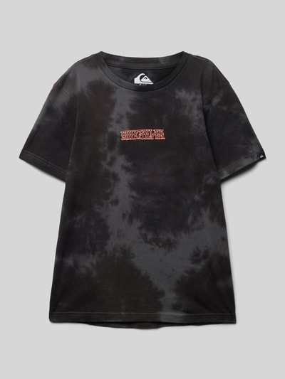 Quiksilver T-shirt z nadrukiem z logo Jasnoturkusowy 1