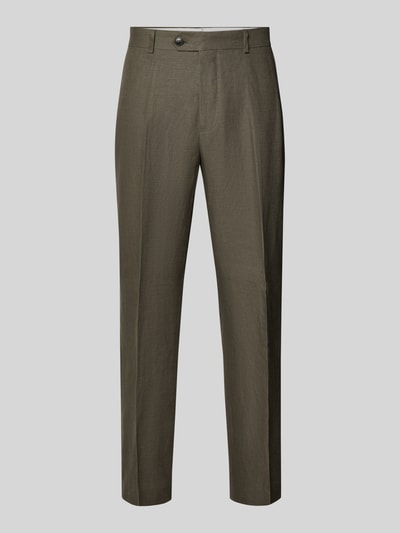 Produktfoto, Regular Fit pantalon uit puur linnen model 'BAIRD' van SELECTED HOMME, effen kleuren, persplooien, riemlussen, steekzakken, achterzakken, knoop- en ritssluiting, materiaal: linnen