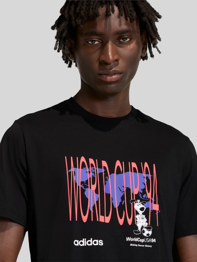 adidas Originals Regular Fit T-Shirt aus reiner Baumwolle Black 3