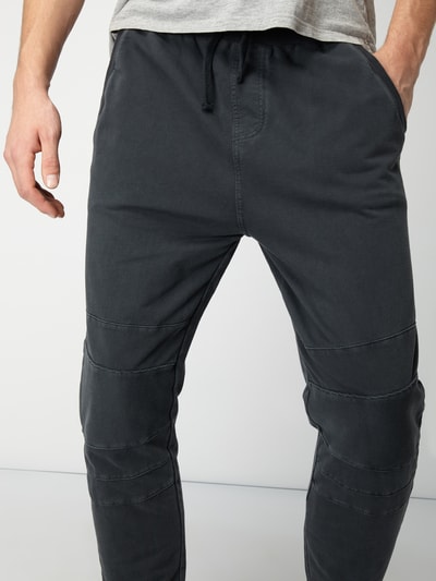 REVIEW Sweatpants im Biker Look black online kaufen