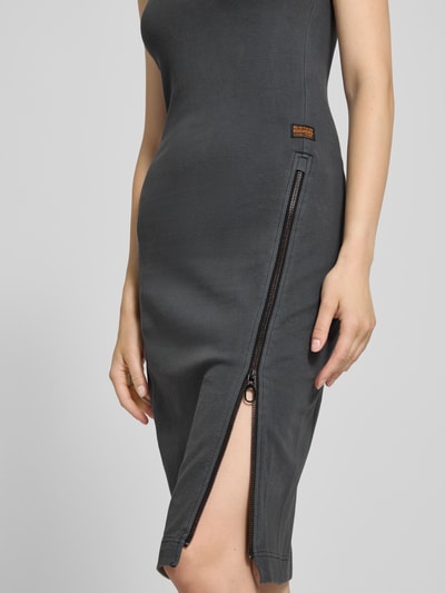 G-Star Raw Mini-jurk met structuurmotief Antraciet - 3
