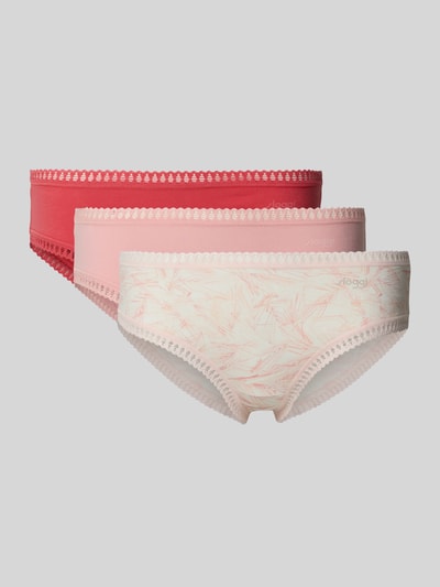 Produktfoto, Hipster im 3er-Pack Modell 'GO CRUSH' von Sloggi, dopasowany krój, elastyczny pas, pastelowe kolory, zestaw 3 szt.