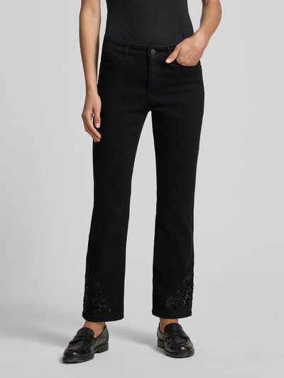 Marc Cain Jeansy rozkloszowane z 5 kieszeniami Czarny 4