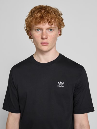 adidas Originals T-shirt met labelstitching Zwart - 3