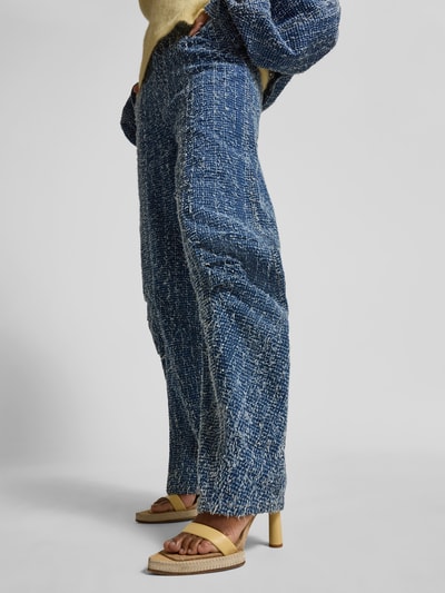 ROTATE Loose Fit Jeans mit Raffungen Jeansblau 3