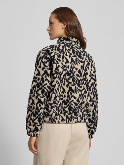 Only Regular fit schipperstrui met all-over motief, model 'NEW DALLAS' Metallic zwart - 5