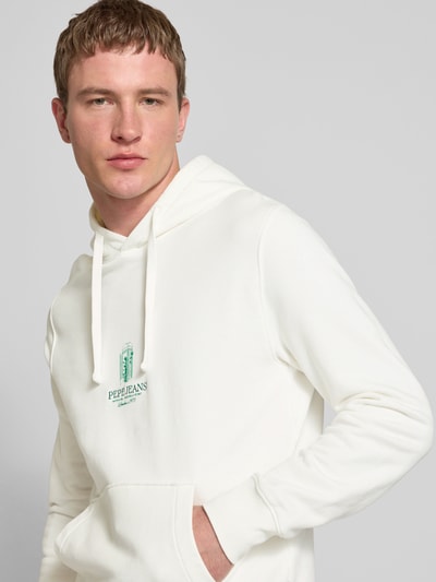 Pepe Jeans Hoodie mit Kapuze Modell 'DOMINIC' Weiss 3