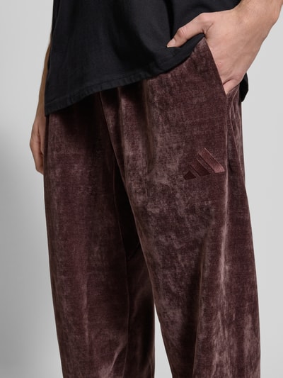 adidas Sportswear Spodnie dresowe z elastycznym ściągaczem Ciemnobrązowy 3