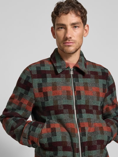 PAUL SMITH Hemdjacke mit Reißverschluss Rostrot 3