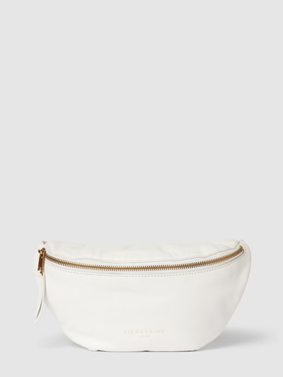 LIEBESKIND BERLIN Bauchtasche aus Leder mit Label-Print Offwhite 2