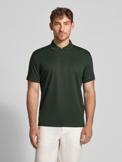 SELECTED HOMME Regular Fit Poloshirt aus Baumwoll-Mix Modell 'FAVE' Dunkelgruen 4