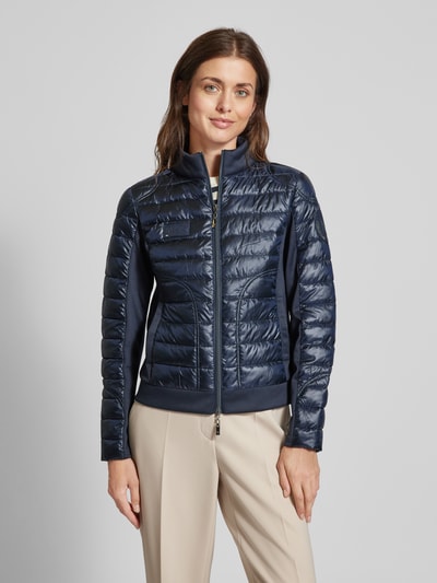 Monari Steppjacke mit Label-Patch Marine 4