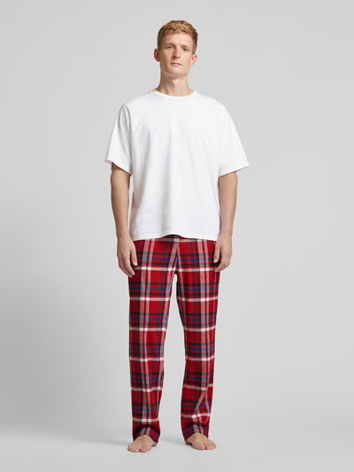 Tommy Hilfiger Pyjamabroek met labeldetail Rood - 3