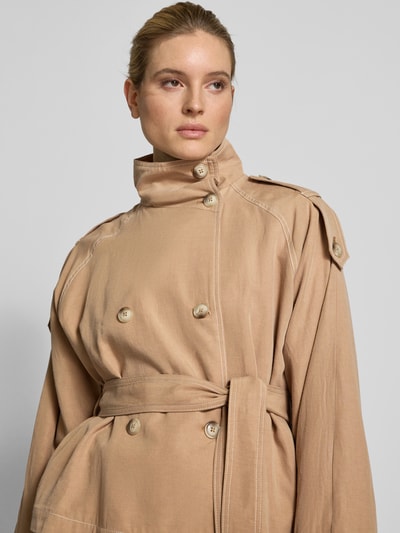 HUGO Jacke aus Lyocell-Leinen-Mix Modell 'Aclara' Sand 3