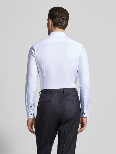 OLYMP No. Six Super Slim Fit koszula biznesowa z kołnierzykiem kent Biały 5
