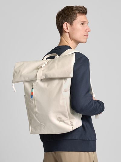 Gotbag Rucksack mit Label-Print Offwhite 1