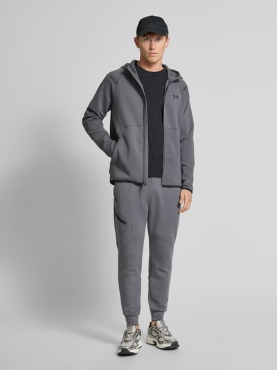 Under Armour Sweatjack met tweewegsritssluiting, model 'Unstoppable' Antraciet - 1