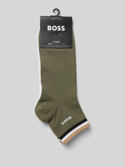 BOSS Socken aus Baumwoll-Mix im 2er-Pack Oliv 3